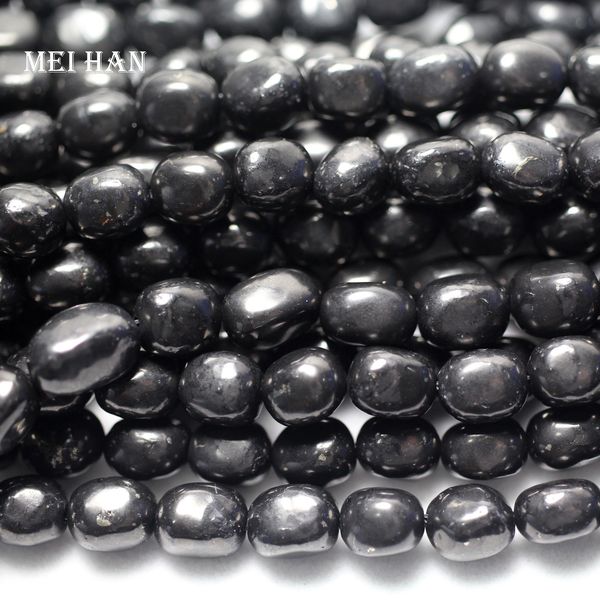 meihan wholesale (1 strand/set) precious natural 7*8-9mm shungite smooth stone loose beads for jewelry making design 200930, Black
meihan wholesale (1 strand/set) precious natural 7*8-9mm shungite smooth stone loose beads for jewelry making design 200930, Black