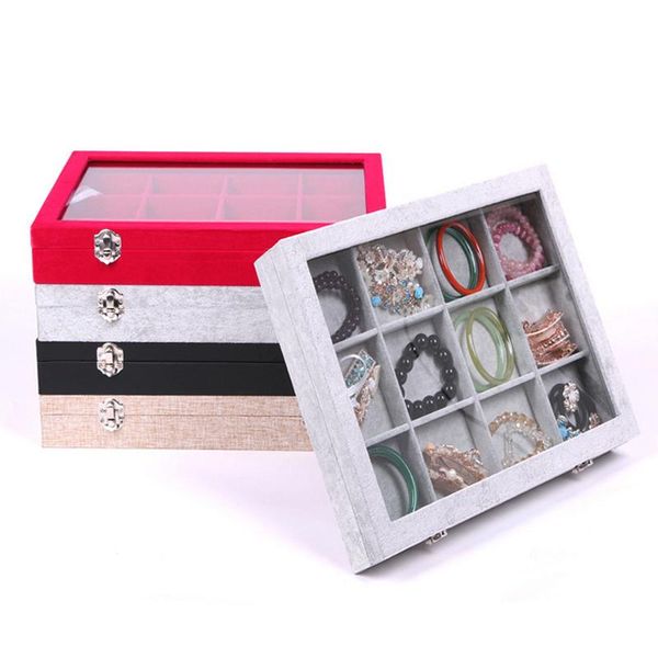 new quality 12 grid jewelry trays jewelry display holder bracelet ring earring box case storage organizer 35*24*5cm, Pink;blue
new quality 12 grid jewelry trays jewelry display holder bracelet ring earring box case storage organizer 35*24*5cm, Pink;blue
