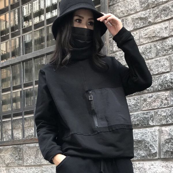 2021 new tyjtjy official fashion store size casual winter looser velvet plus long-sleeved, versatile high-neck sweate rivf, Black
2021 new tyjtjy official fashion store size casual winter looser velvet plus long-sleeved, versatile high-neck sweate rivf, Black
