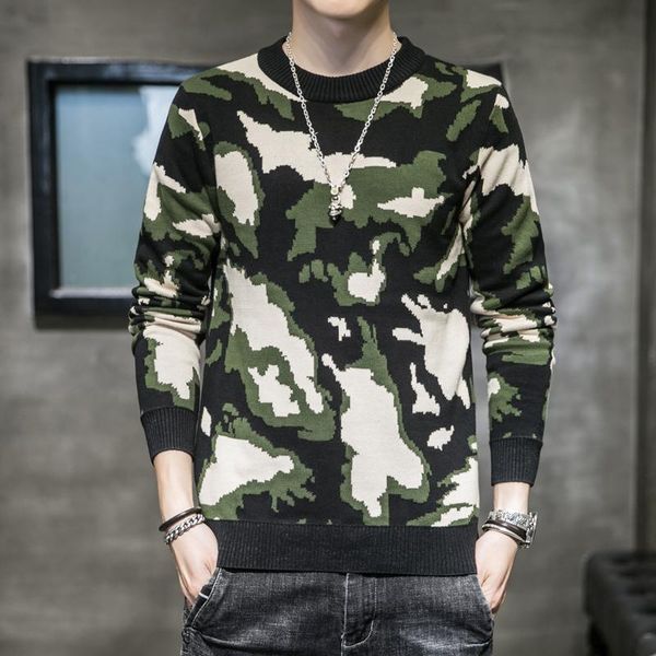 men's sweaters autumn and winter pure cotton fashion casual joker camouflage series sweater xl.2xl.3xl, White;black
men's sweaters autumn and winter pure cotton fashion casual joker camouflage series sweater xl.2xl.3xl, White;black
