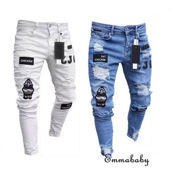 men's pants fashion men's ripped skinny jeans stretch frayed casual biker slim fit denim trousers1, Black
men's pants fashion men's ripped skinny jeans stretch frayed casual biker slim fit denim trousers1, Black