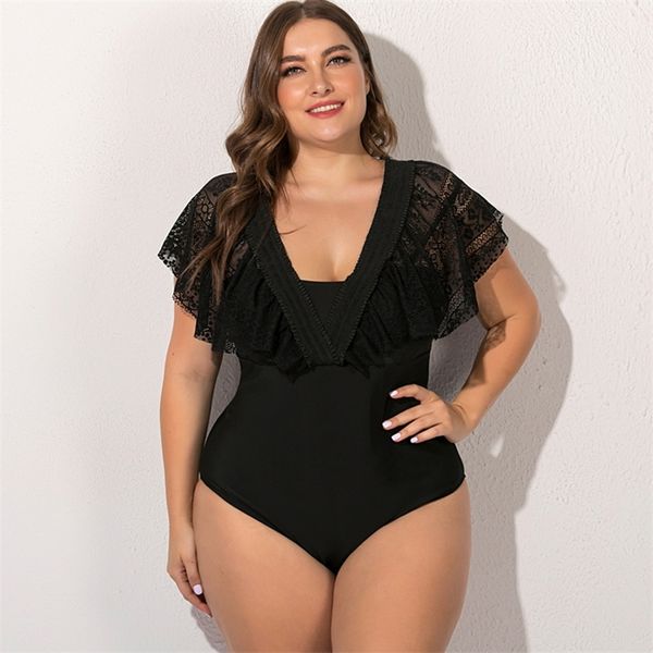 wipalo xl-4xl vintage plus size women's one piece swimsuit off shoulder ruffled bathing suits summer casual beach swimwear y200824, White;black
wipalo xl-4xl vintage plus size women's one piece swimsuit off shoulder ruffled bathing suits summer casual beach swimwear y200824, White;black