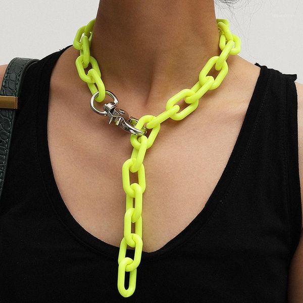acrylic punk rock necklace for women jewelry girl choker hip hop choker necklace fashion link women1, Golden;silver
acrylic punk rock necklace for women jewelry girl choker hip hop choker necklace fashion link women1, Golden;silver
