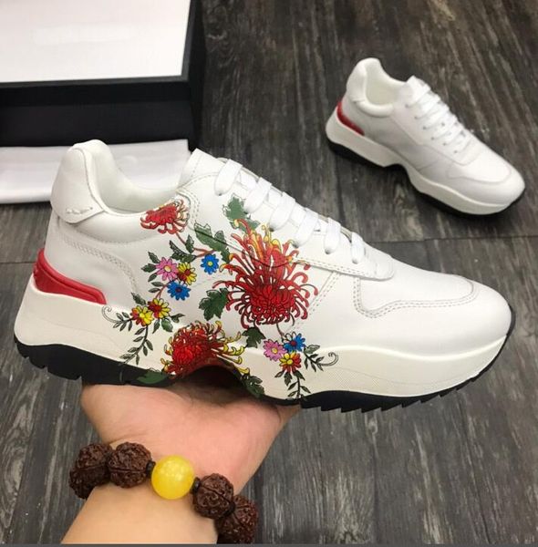 2020 real leather mens walk platform icon shoes flower print luxury designer flats born to be a fighter sneakers cater, Black
2020 real leather mens walk platform icon shoes flower print luxury designer flats born to be a fighter sneakers cater, Black