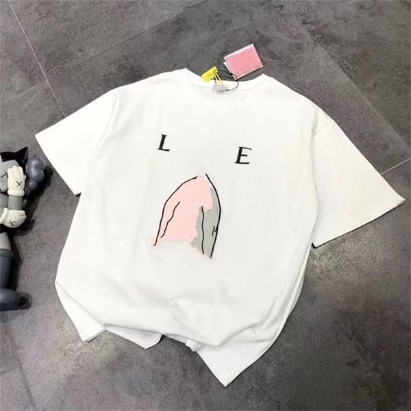 2022 spring and summer new couple short sleeve casual men's and women's t-shirt loose embroidered printed clothes, White
2022 spring and summer new couple short sleeve casual men's and women's t-shirt loose embroidered printed clothes, White