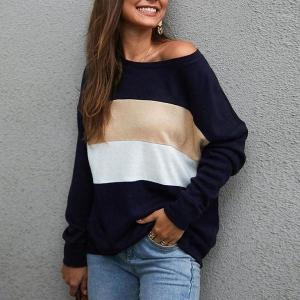 fashion autumn winter women sweaters embroidery o-neck striped printed stitches shoulder strap ladies long sleeve femme1, White;black
fashion autumn winter women sweaters embroidery o-neck striped printed stitches shoulder strap ladies long sleeve femme1, White;black