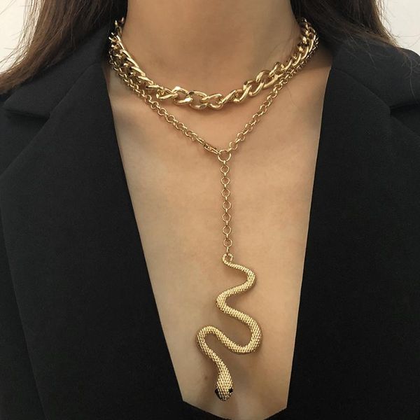 chains punk pedant necklace for women gold color cuban link neck choker gothic accessories jewelry couples collar, Silver
chains punk pedant necklace for women gold color cuban link neck choker gothic accessories jewelry couples collar, Silver