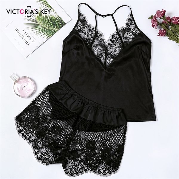 suphis black v neck sleeveless satin cami and mesh lace shorts pj set autumn sleepwear women pajama sets y200425, Black;red
suphis black v neck sleeveless satin cami and mesh lace shorts pj set autumn sleepwear women pajama sets y200425, Black;red