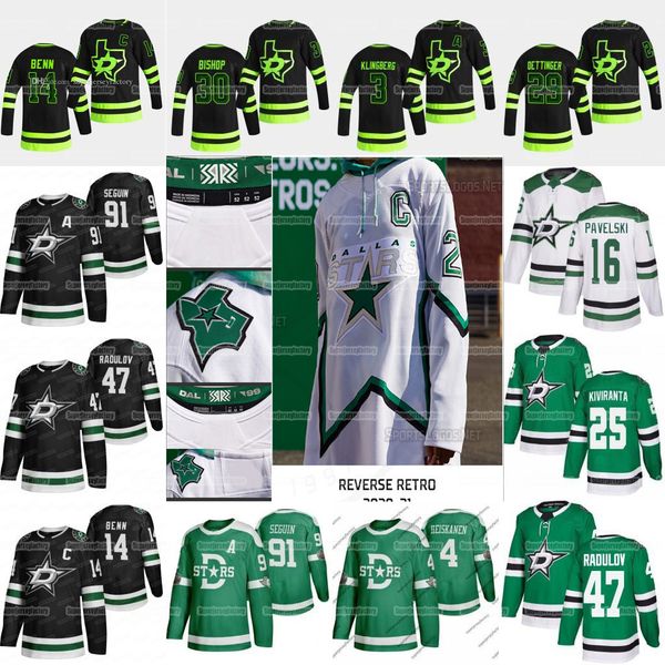 14 jamie benn dallas stars 2021 reverse retro tyler seguin kiviranta miro heiskanen john klingberg alexander radulov lindell hanzal jersey, Black;red
14 jamie benn dallas stars 2021 reverse retro tyler seguin kiviranta miro heiskanen john klingberg alexander radulov lindell hanzal jersey, Black;red