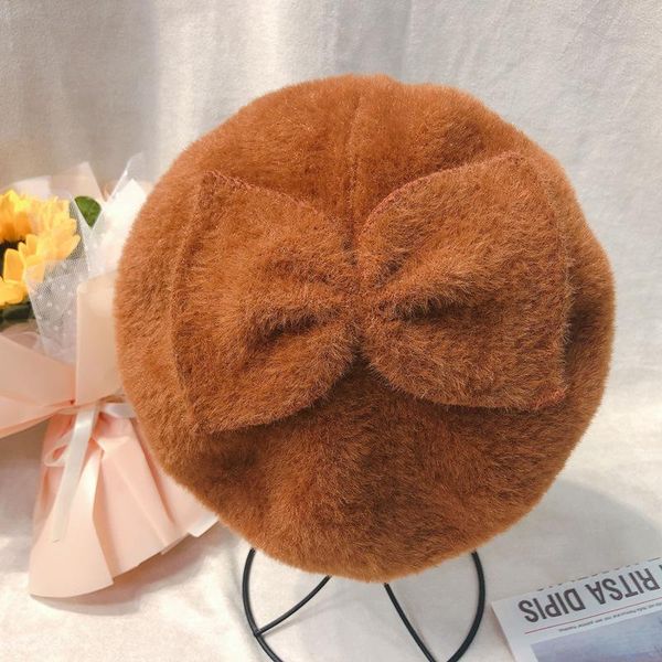 berets cashmere beret hat women winter bowknot warm painter solid color sboy cap outdoor octagonal, Blue;gray
berets cashmere beret hat women winter bowknot warm painter solid color sboy cap outdoor octagonal, Blue;gray