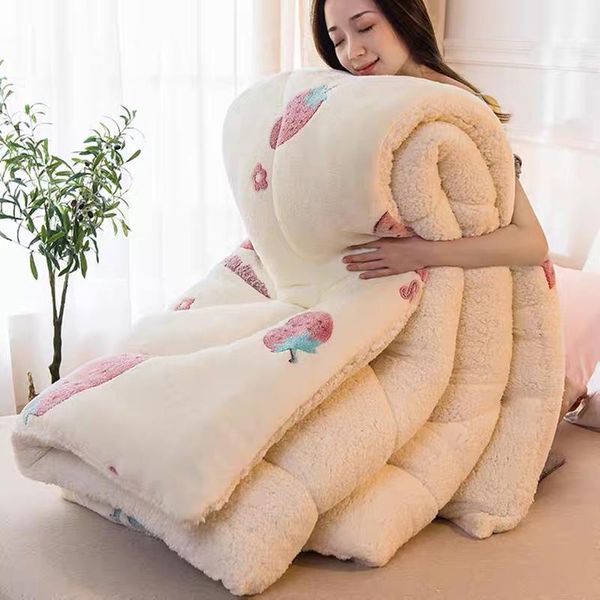 comforters & sets winter super warm blanket thickened quilt coral fleece comforter autumn spring single dormitory bed office nap
comforters & sets winter super warm blanket thickened quilt coral fleece comforter autumn spring single dormitory bed office nap