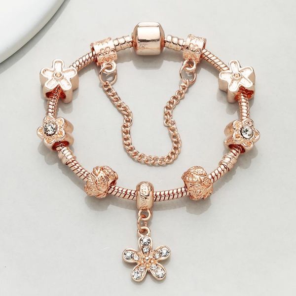 charm bracelets chieloys luxury fine rose gold colour flower for women fit diy european beads bracelet jewelry, Golden;silver
charm bracelets chieloys luxury fine rose gold colour flower for women fit diy european beads bracelet jewelry, Golden;silver