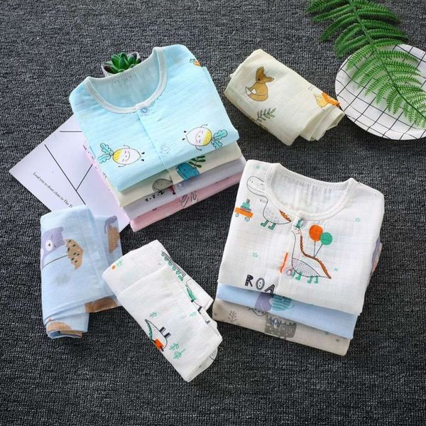 clothing air-conditioned piec of children's gauze 2 thin baby pajamas set summer cotton lql3, Blue;red
clothing air-conditioned piec of children's gauze 2 thin baby pajamas set summer cotton lql3, Blue;red