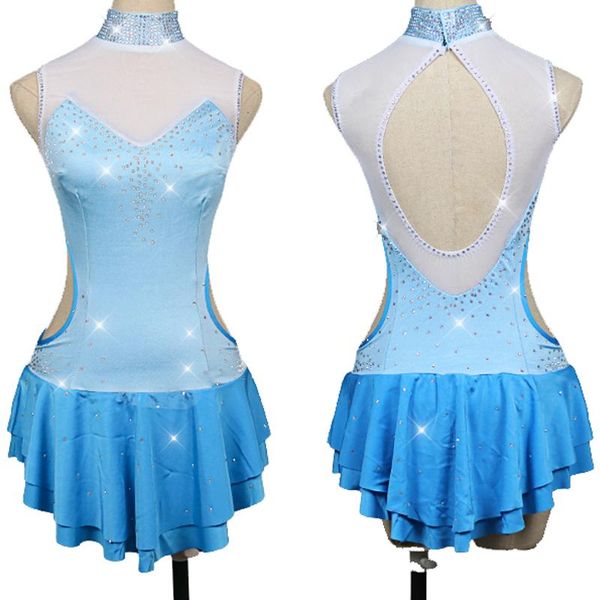 stage wear ice skating dress women's girls' sky blue high elastic fabric rhinestone gymnastics clothing bl2841, Black;red
stage wear ice skating dress women's girls' sky blue high elastic fabric rhinestone gymnastics clothing bl2841, Black;red