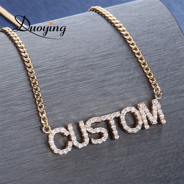 duoying crystal pendant for stone chain zirconia necklaces women personalized name necklace nlk90 q1114, Silver
duoying crystal pendant for stone chain zirconia necklaces women personalized name necklace nlk90 q1114, Silver