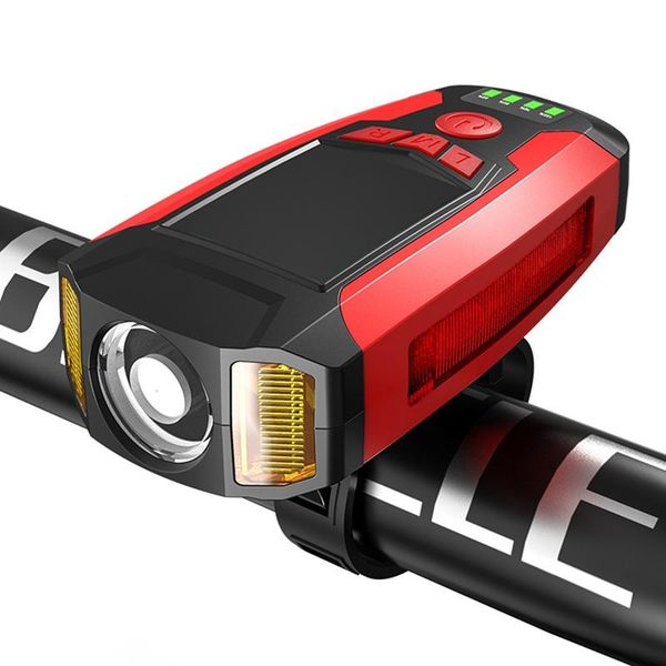 1200mah bicycle front light usb rechargeable waterproof smart headlight with horn 300 lumen bike light 130db
1200mah bicycle front light usb rechargeable waterproof smart headlight with horn 300 lumen bike light 130db