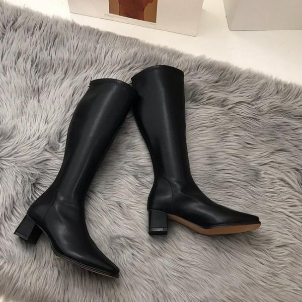 slim leg high boots women thick heel riding boots tall knee high for women autumn casual s squaire toe, Black
slim leg high boots women thick heel riding boots tall knee high for women autumn casual s squaire toe, Black