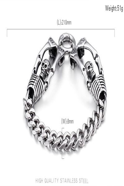 fongten retro skull bracelet men skeleton stainless steel bracelets for mens halloween gift fongten retro wmtmfn, Bronze;silver
fongten retro skull bracelet men skeleton stainless steel bracelets for mens halloween gift fongten retro wmtmfn, Bronze;silver