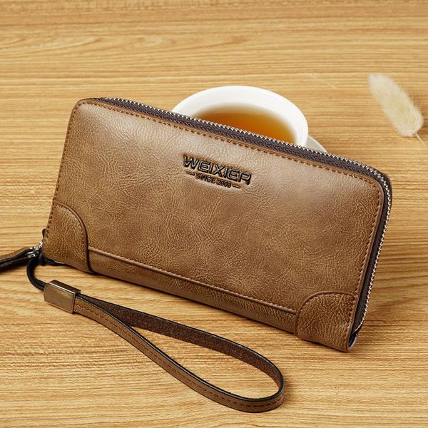 wallets men's wallet long clutch mobile phone bag zipper business casual hand, Red;black
wallets men's wallet long clutch mobile phone bag zipper business casual hand, Red;black