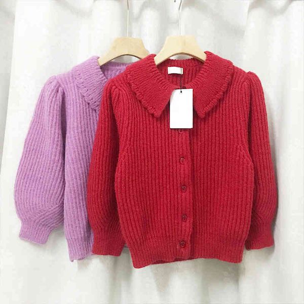 knit sweaters new lapel doll neck knitted sweater cardigan short coat red age reducing jacket in early autumn of years female, White
knit sweaters new lapel doll neck knitted sweater cardigan short coat red age reducing jacket in early autumn of years female, White