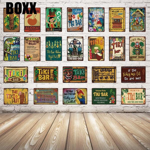 welcome to the tiki bar rules aloha open metal sign tin poster home decor bar wall art painting 20*30 cm size
welcome to the tiki bar rules aloha open metal sign tin poster home decor bar wall art painting 20*30 cm size