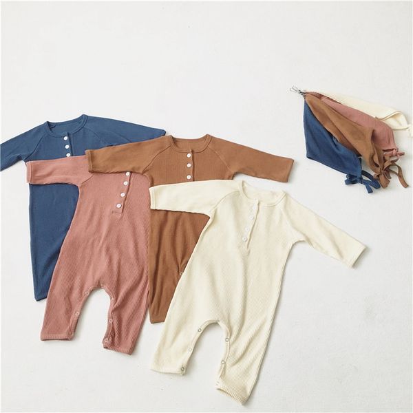 wholesale 2021 spring new baby romper knitting waffee long sleeve cotton girls boys overalls with cap baby clothes e2460, Blue
wholesale 2021 spring new baby romper knitting waffee long sleeve cotton girls boys overalls with cap baby clothes e2460, Blue