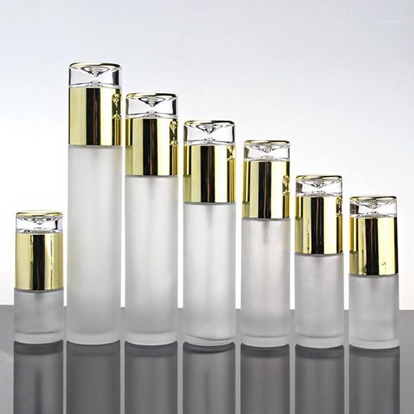 2oz spray perfume bottle packaging, clear frosted glass lotion bottle pump glod lid in stock1
2oz spray perfume bottle packaging, clear frosted glass lotion bottle pump glod lid in stock1