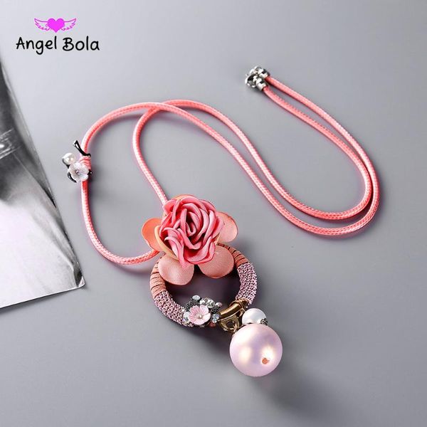 pendant necklaces pink color fabric flower necklace bead for women party jewelry vintage statement long & maxi, Silver
pendant necklaces pink color fabric flower necklace bead for women party jewelry vintage statement long & maxi, Silver