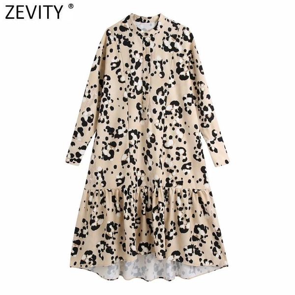 zevity new women vintage o neck leopard print hem pleats irregular dress femme long sleeve casual loose chic midi vestido ds4867, Black;gray
zevity new women vintage o neck leopard print hem pleats irregular dress femme long sleeve casual loose chic midi vestido ds4867, Black;gray