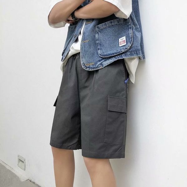 summer brand tooling shorts, fashion straight 5-inch casual pants, loose bf multi pocket pants for men, White;black
summer brand tooling shorts, fashion straight 5-inch casual pants, loose bf multi pocket pants for men, White;black