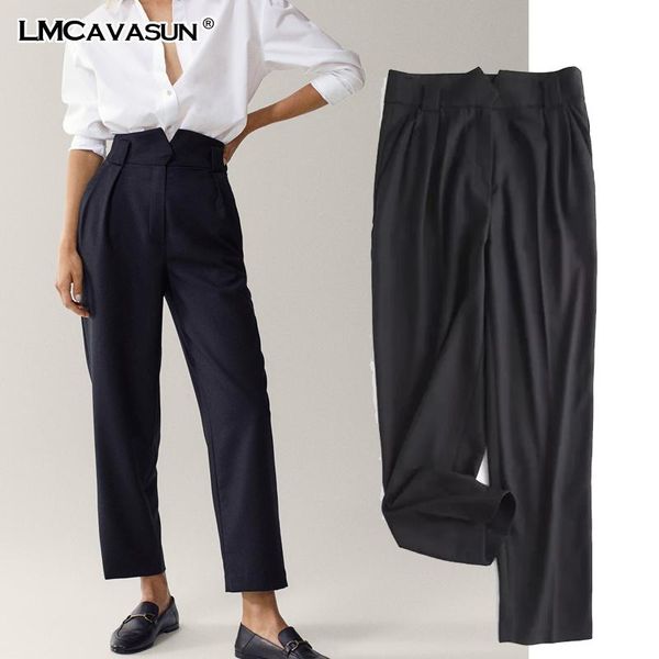 lmcavasun england office lady fashion simple high waist suit pants women navy pantalones mujer pantalon femme trousers, Black;white
lmcavasun england office lady fashion simple high waist suit pants women navy pantalones mujer pantalon femme trousers, Black;white