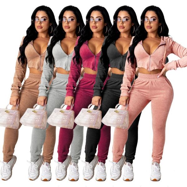 adogirl solid color velvet tracksuit woman hooded long sleeve zipper crop and jogger sweatpants 2 piece suit matching set, Gray
adogirl solid color velvet tracksuit woman hooded long sleeve zipper crop and jogger sweatpants 2 piece suit matching set, Gray