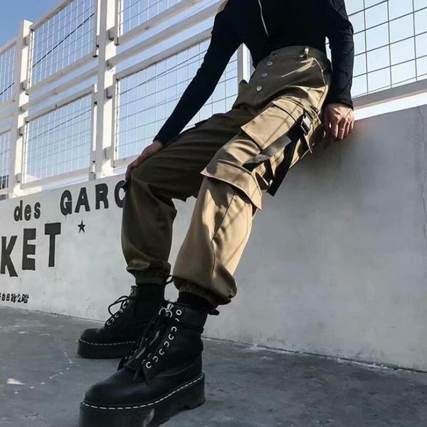 army green cargo pants woman high waist pant big pockets punk joggers fashion girls 2021 spring autumn casual satin pants1, Black;white
army green cargo pants woman high waist pant big pockets punk joggers fashion girls 2021 spring autumn casual satin pants1, Black;white