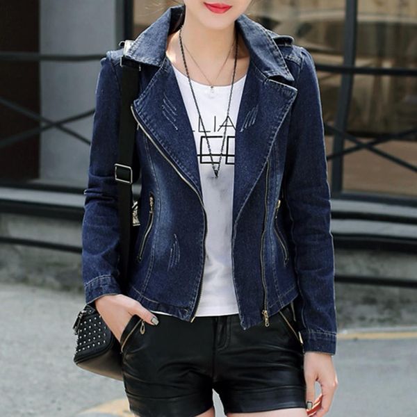 female jacket autumn fashion women fashion lapel solid casual denim buttons short jeans jacket cardigan coat outwear #45, Black;brown
female jacket autumn fashion women fashion lapel solid casual denim buttons short jeans jacket cardigan coat outwear #45, Black;brown