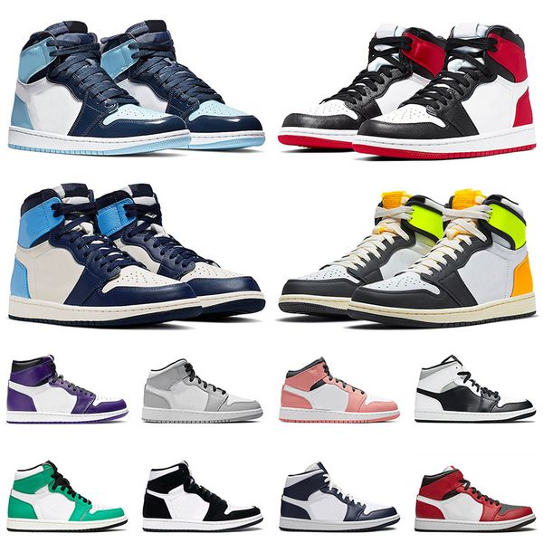 unc patent satin black toe jumpman 1 1s basketball shoes mens womens obsidian volt gold mid chicago trainers sneakers 36-46, White;red
unc patent satin black toe jumpman 1 1s basketball shoes mens womens obsidian volt gold mid chicago trainers sneakers 36-46, White;red
