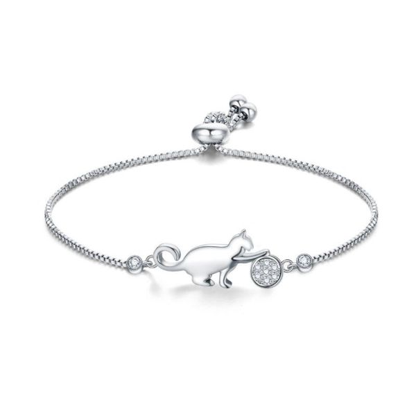 bangle trendy cubic zirconia crystal cat and ball charm bracelets for women fashion korean jewelry gift, Black
bangle trendy cubic zirconia crystal cat and ball charm bracelets for women fashion korean jewelry gift, Black