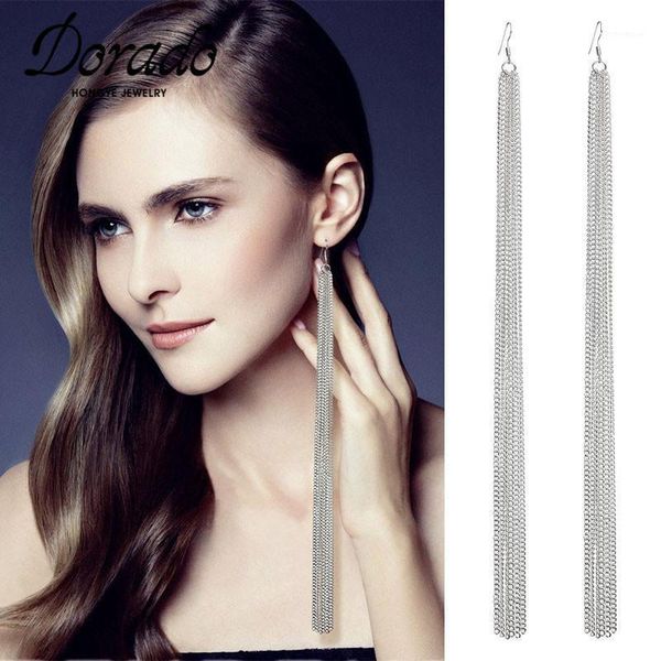dangle & chandelier dorado long chain tassel drop earrings for women girls retro alloy female hanging earring fashion ear jewelry brincos1, Silver
dangle & chandelier dorado long chain tassel drop earrings for women girls retro alloy female hanging earring fashion ear jewelry brincos1, Silver