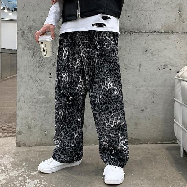 men's pants belt men leopard harem 2021 spring straight casual mens track pant hip hop streetwear vintage loose mopping trousers, Black
men's pants belt men leopard harem 2021 spring straight casual mens track pant hip hop streetwear vintage loose mopping trousers, Black