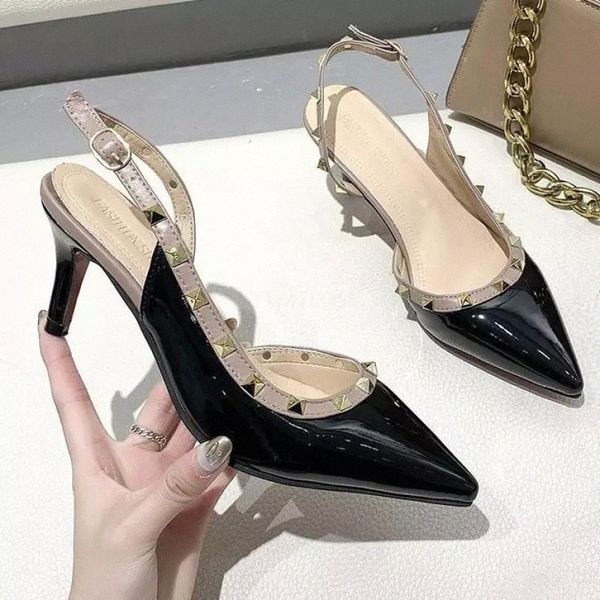 Ladies High Quality Sandals Back Strap Colors Pointy Toe For Dress Office Shoes Patent Leather Buckle Strap Sexy Zapatilla Mujer #6P1t
Ladies High Quality Sandals Back Strap Colors Pointy Toe For Dress Office Shoes Patent Leather Buckle Strap Sexy Zapatilla Mujer #6P1t