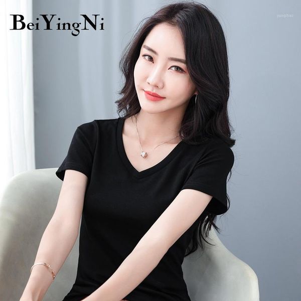 beiyingni cotton v-neck tshirt female korean hipster basic short sleeve t-shirt women harajuku casual vintage tee shirts s-5xl1, White
beiyingni cotton v-neck tshirt female korean hipster basic short sleeve t-shirt women harajuku casual vintage tee shirts s-5xl1, White