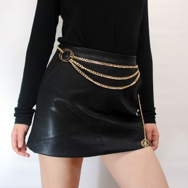 jewelry tassel sequins all-match body chain women's simple single-layer geometric chain waist chain, Silver
jewelry tassel sequins all-match body chain women's simple single-layer geometric chain waist chain, Silver
