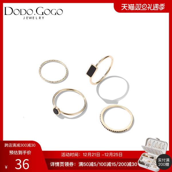 minority dign female net red fashion personality joint four piece combination simple temperament ring hand jewelry, Silver
minority dign female net red fashion personality joint four piece combination simple temperament ring hand jewelry, Silver
