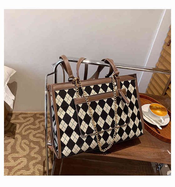 handbags bags meimu autumn and winter checked women's 2021 fashion woolen tote bag tide building ins large capacity shopping, Black;red
handbags bags meimu autumn and winter checked women's 2021 fashion woolen tote bag tide building ins large capacity shopping, Black;red