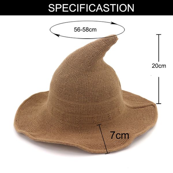fashionaire new creative halloween 2020 personality wizard hat trend designer peaked big brim wool hats solid color fash
fashionaire new creative halloween 2020 personality wizard hat trend designer peaked big brim wool hats solid color fash