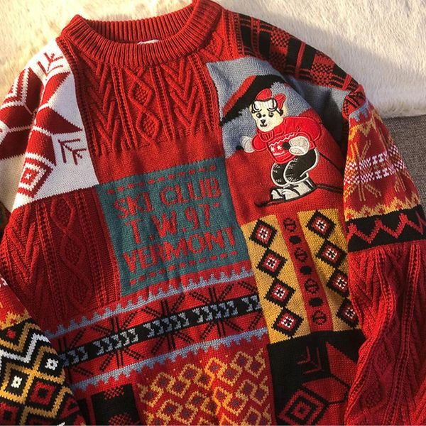 women's sweaters 2021 christmas jumper korean loose knitted sweater plus size clothing o-neck long sleeve oversize couples casual pullo, White;black
women's sweaters 2021 christmas jumper korean loose knitted sweater plus size clothing o-neck long sleeve oversize couples casual pullo, White;black