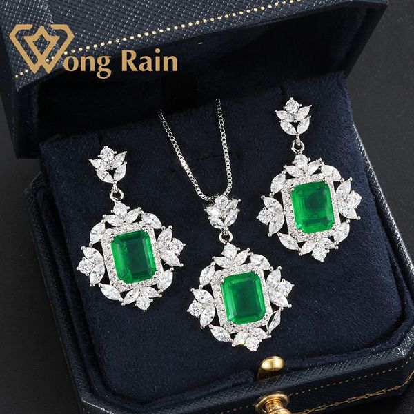 wong rain 100% 925 sterling silver created moissanite emerald gemstone earrings/rings/necklace wedding jewelry sets wholesale q1214, Golden;white
wong rain 100% 925 sterling silver created moissanite emerald gemstone earrings/rings/necklace wedding jewelry sets wholesale q1214, Golden;white