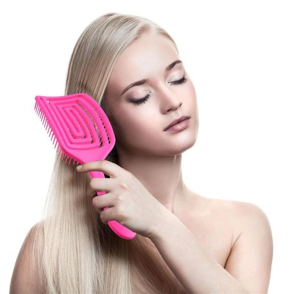 hair brushes women's portable scalp massage brush comb rubber non-slip handle wet dry care, Silver
hair brushes women's portable scalp massage brush comb rubber non-slip handle wet dry care, Silver