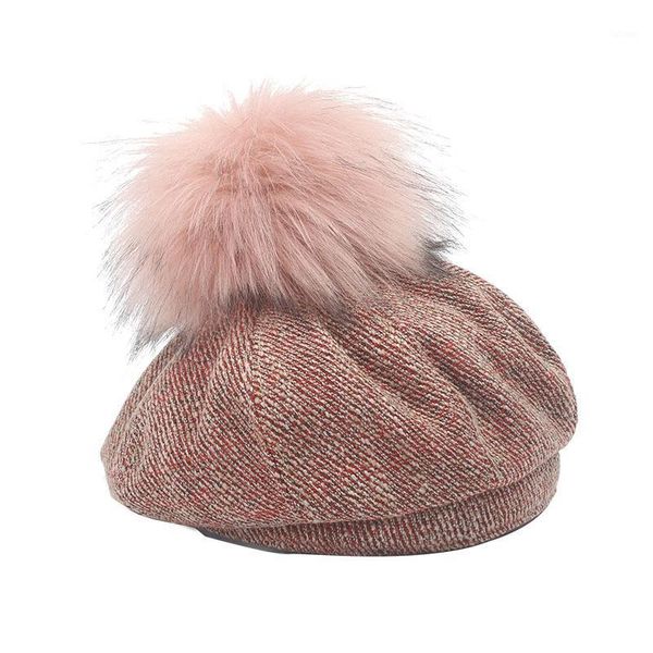 women's autumn and winter wild mixed color hair ball beret painter cap to keep warm1, Blue;gray
women's autumn and winter wild mixed color hair ball beret painter cap to keep warm1, Blue;gray