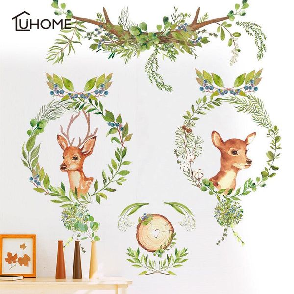 wall stickers green tree leaf garland deer wallpaper self adhesive poster home living room saloon store decor cute sticker decal
wall stickers green tree leaf garland deer wallpaper self adhesive poster home living room saloon store decor cute sticker decal