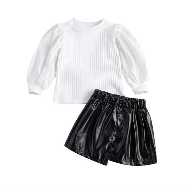 clothing sets spring autumn children kids girls puff sleeve patchwork +leather button mini skirts party casual clothes, White
clothing sets spring autumn children kids girls puff sleeve patchwork +leather button mini skirts party casual clothes, White